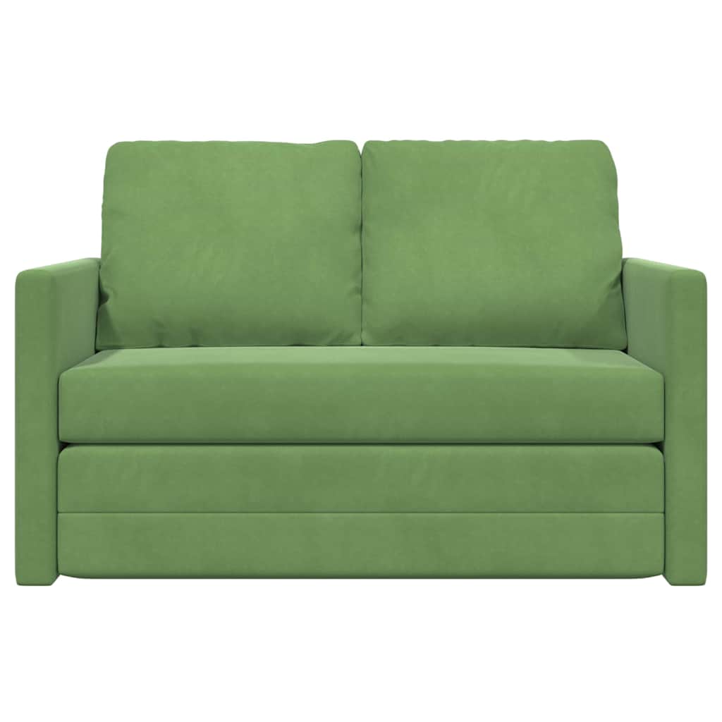 vidaXL Schlafsofa Hellgrün 204 x 122 x 60 cm Samt