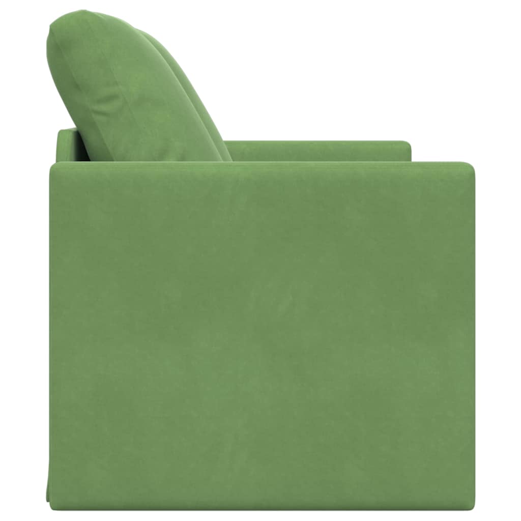 vidaXL Schlafsofa Hellgrün 204 x 122 x 60 cm Samt