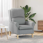 vidaXL Sessel Hellgrau Stoff