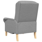 vidaXL Sessel Hellgrau Stoff