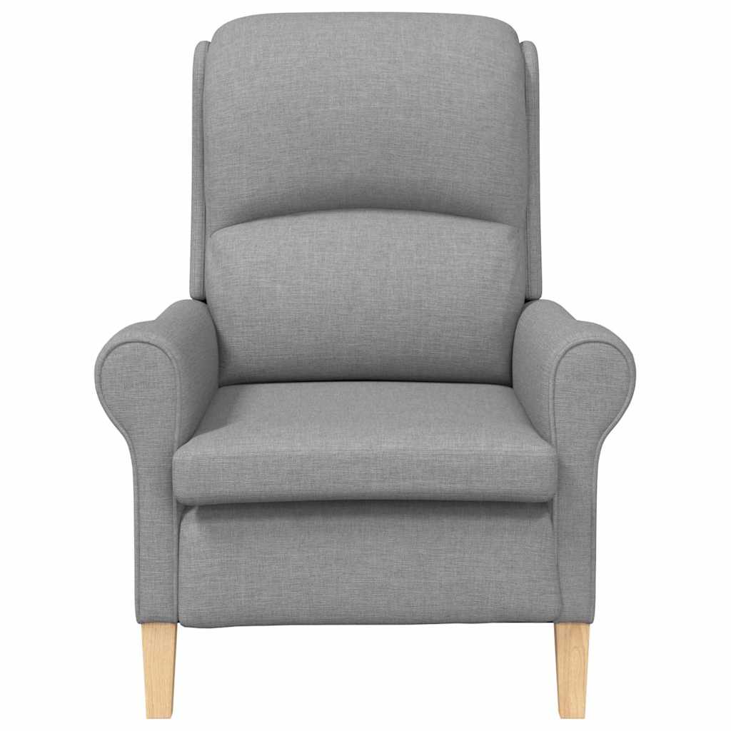 vidaXL Sessel Hellgrau Stoff