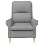 vidaXL Sessel Hellgrau Stoff