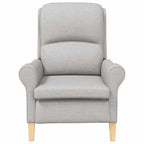 vidaXL Sessel Wolkengrau Stoff