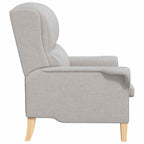 vidaXL Sessel Wolkengrau Stoff