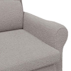 vidaXL Sessel Hellgrau Weiches Sherpa-Gewebe