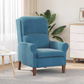 vidaXL Sessel Blau Samt