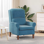 vidaXL Sessel Blau Samt