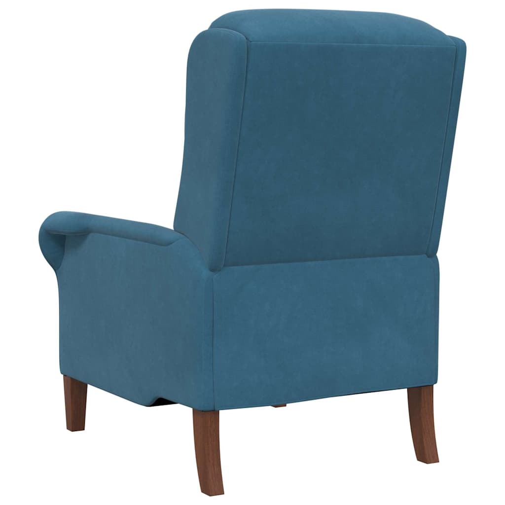 vidaXL Sessel Blau Samt