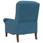 vidaXL Sessel Blau Samt