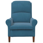 vidaXL Sessel Blau Samt