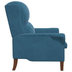 vidaXL Sessel Blau Samt