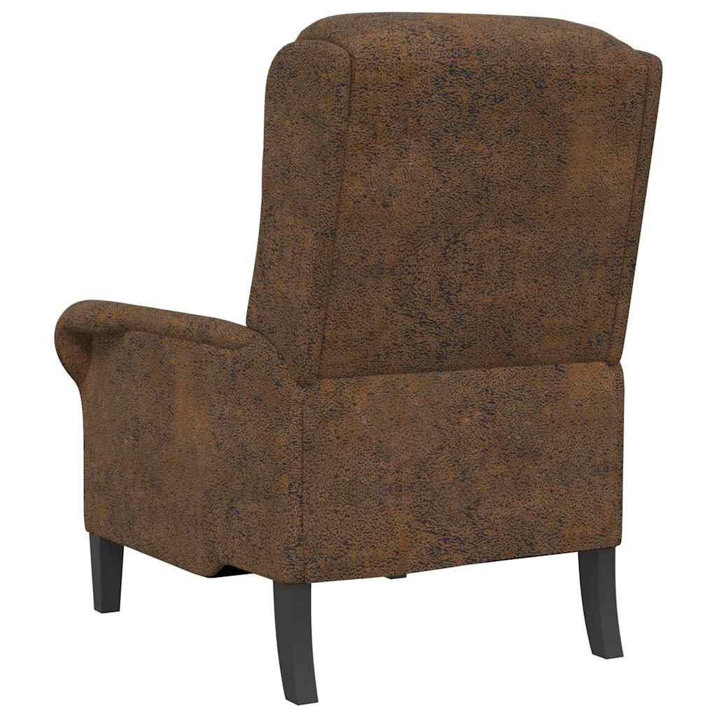 vidaXL Sessel Braun Kunstleder
