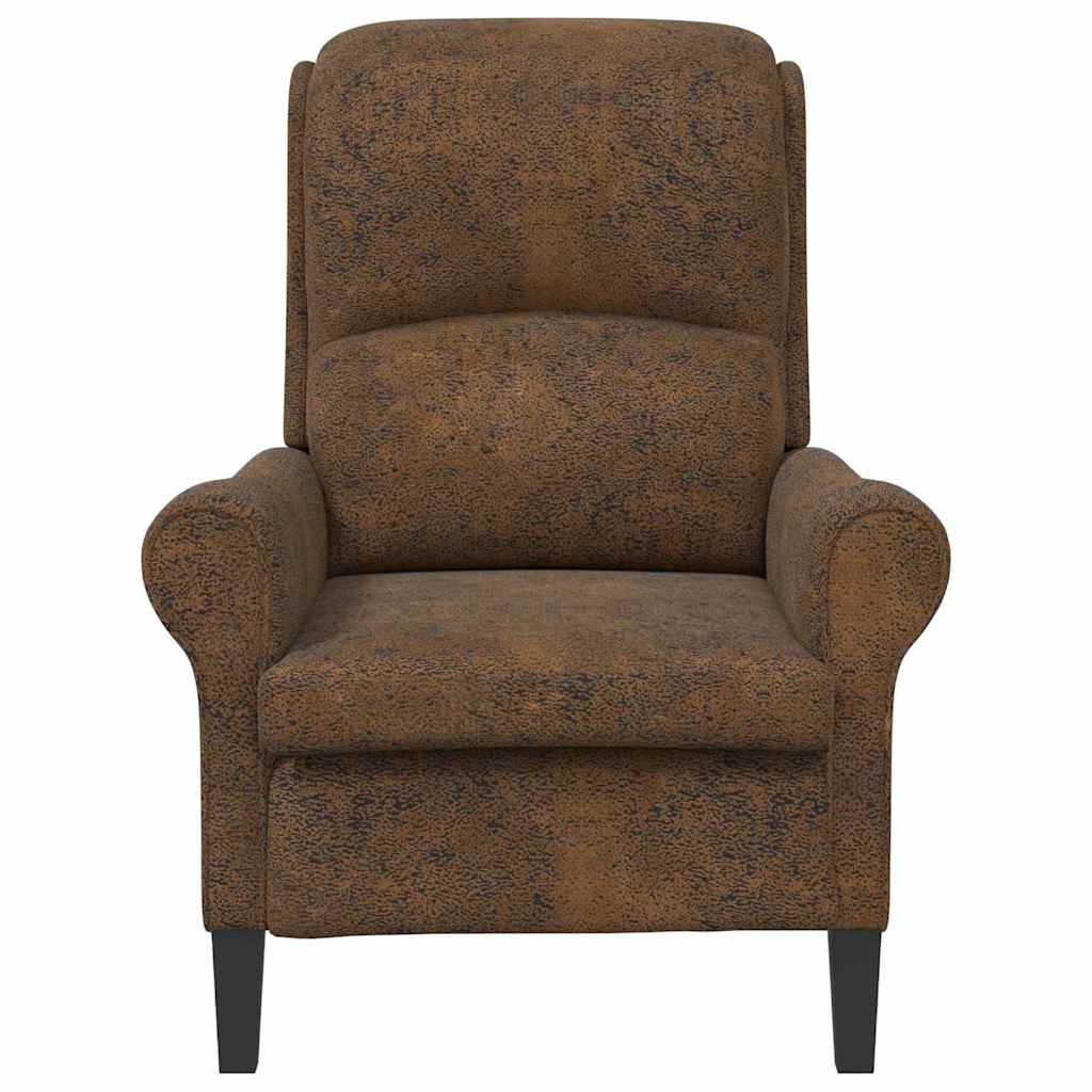 vidaXL Sessel Braun Kunstleder