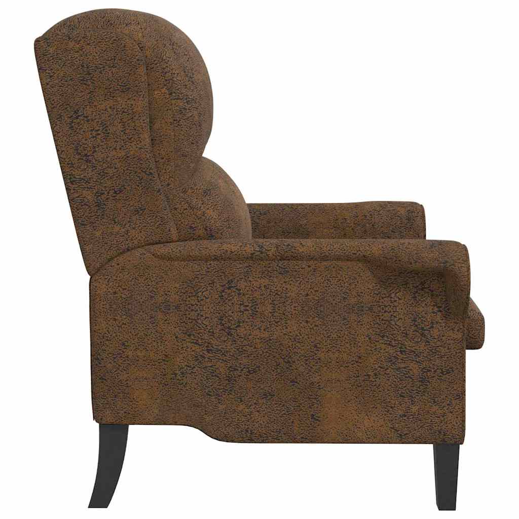 vidaXL Sessel Braun Kunstleder