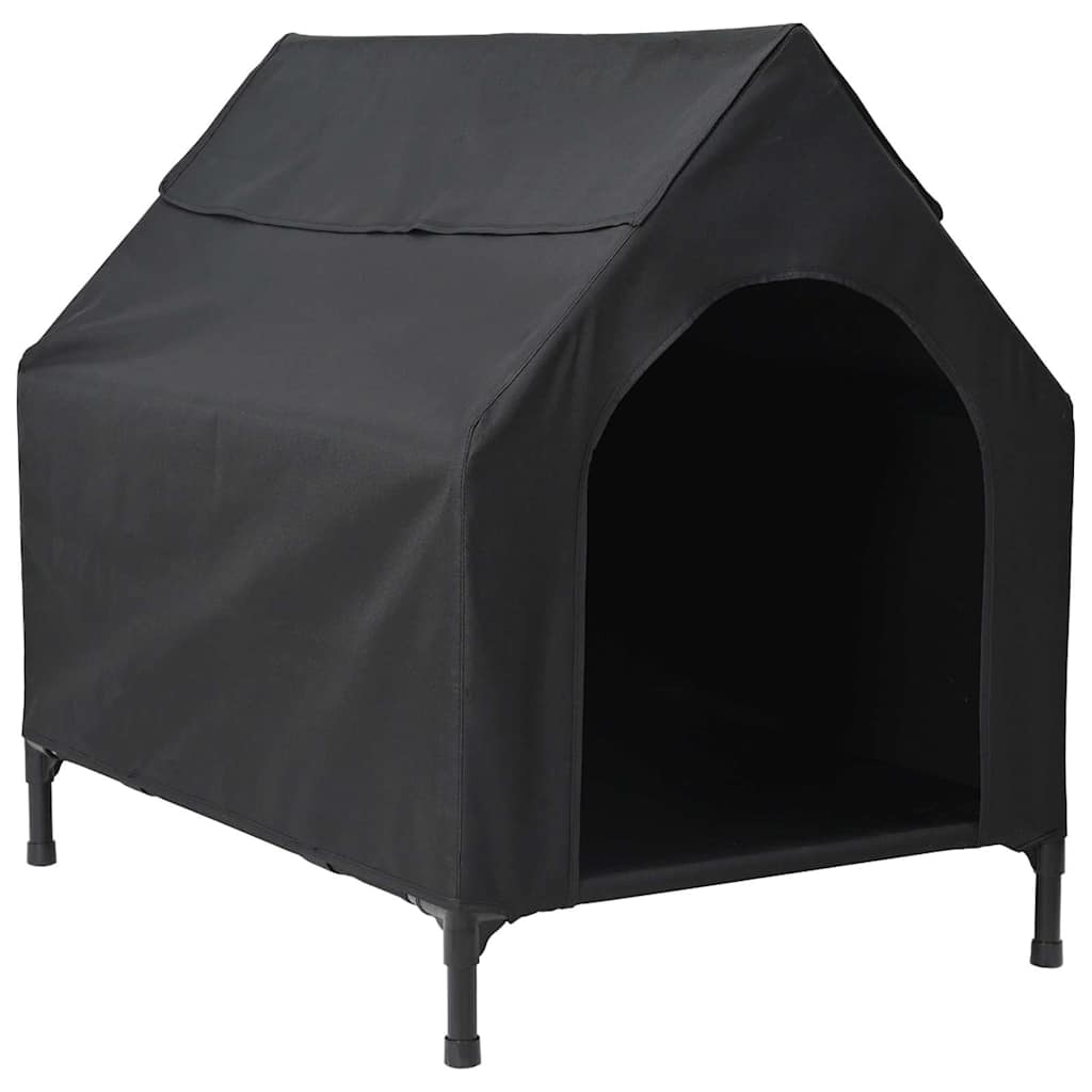 vidaXL Haustierhaus Schwarz 90 x 65 x 83 cm Stahl
