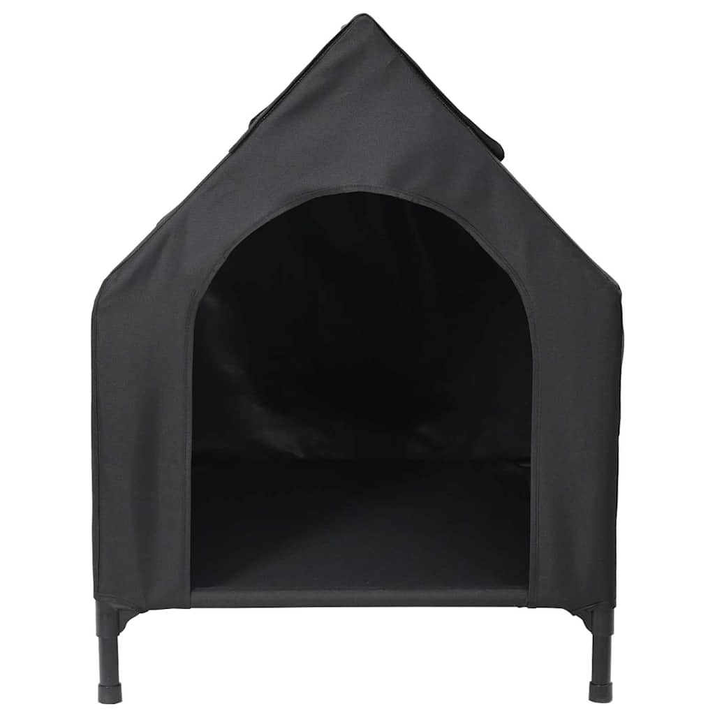 vidaXL Haustierhaus Schwarz 90 x 65 x 83 cm Stahl