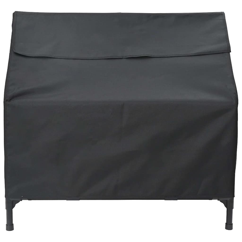vidaXL Haustierhaus Schwarz 90 x 65 x 83 cm Stahl
