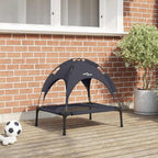 vidaXL Hundebett Schwarz 62 x 48 x 61 cm Stahl