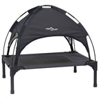vidaXL Hundebett Schwarz 62 x 48 x 61 cm Stahl