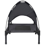 vidaXL Hundebett Schwarz 62 x 48 x 61 cm Stahl