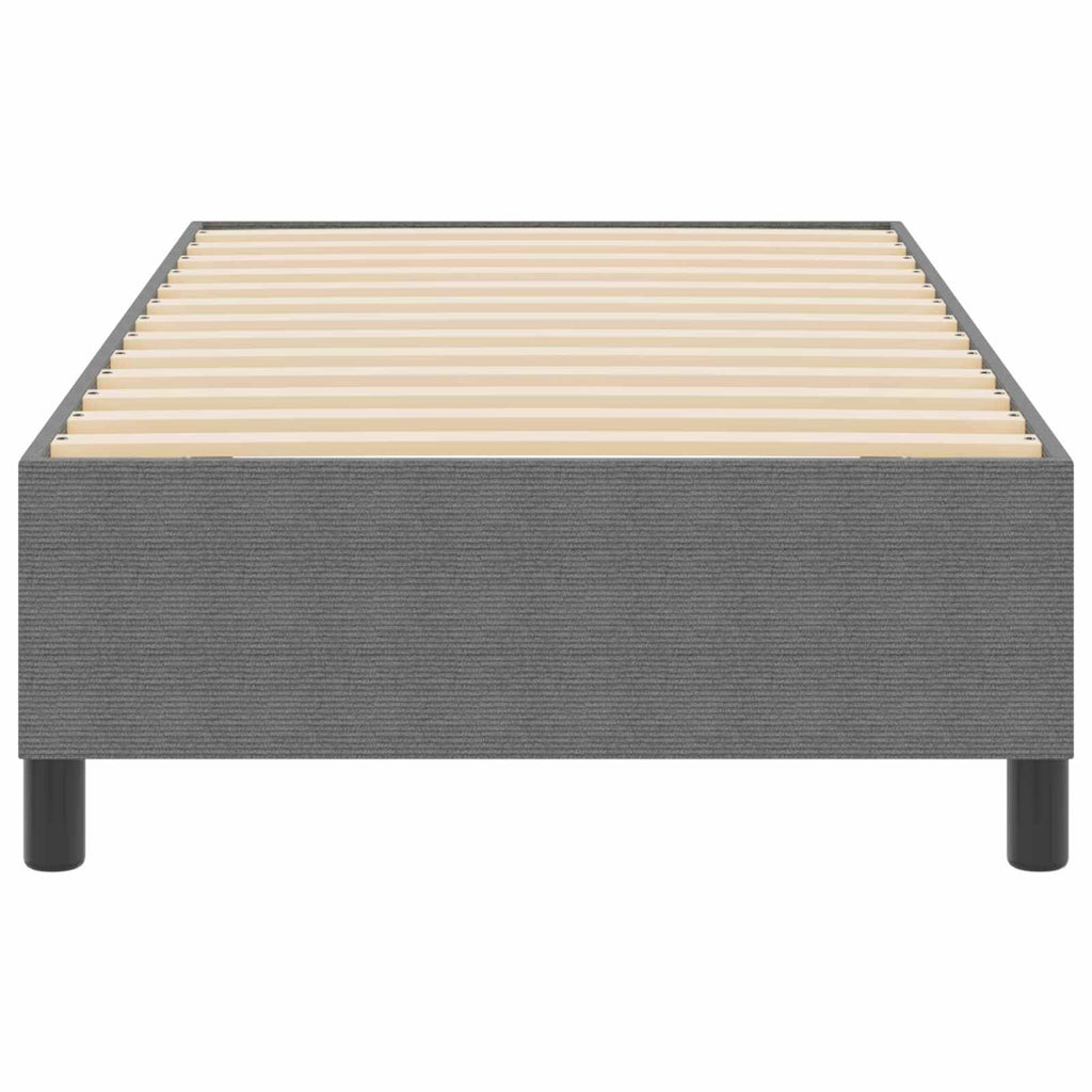 vidaXL Plattformbettgestell Hellgrau 80 x 200 cm Cordstoff