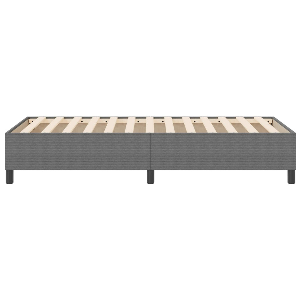 vidaXL Plattformbettgestell Hellgrau 80 x 200 cm Cordstoff