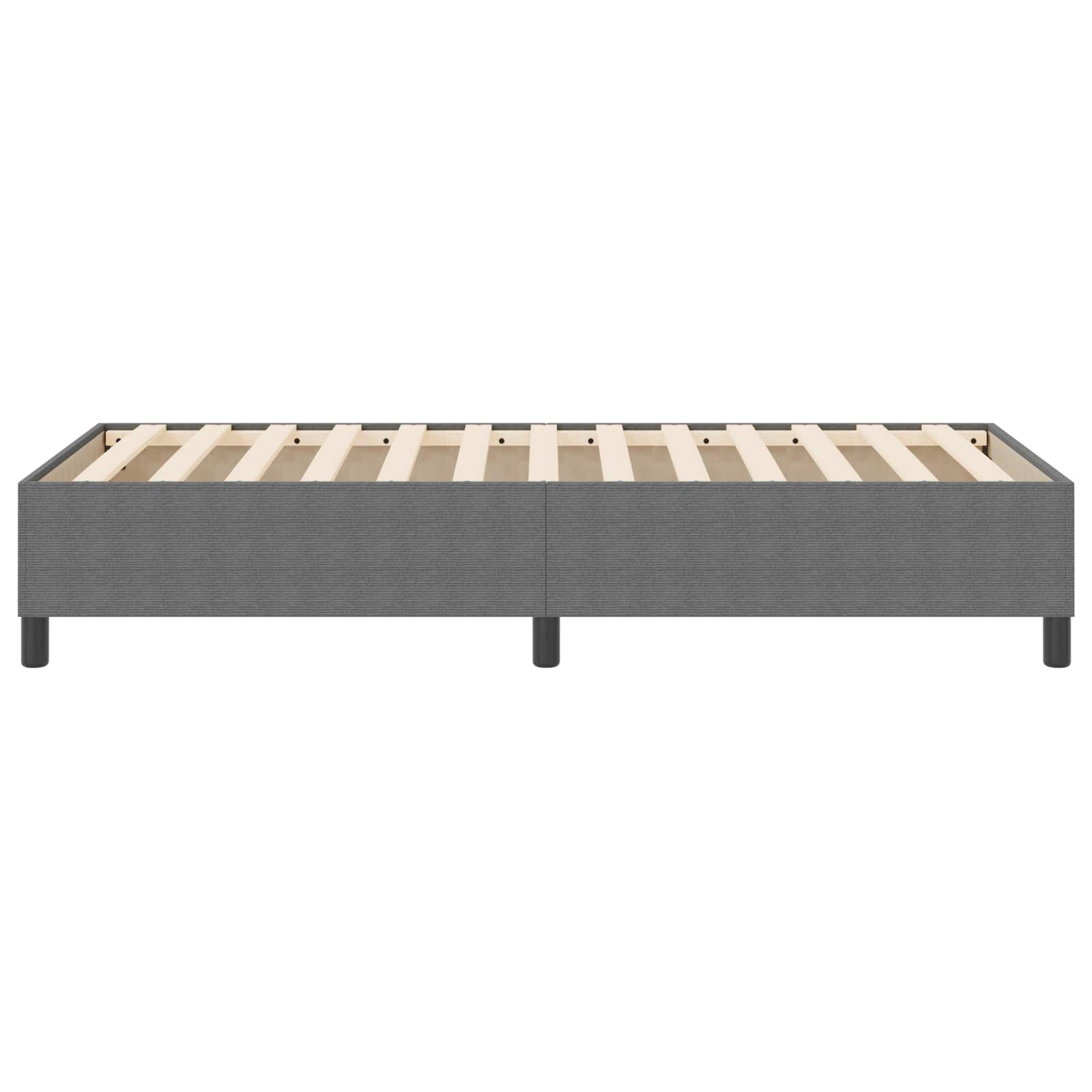 vidaXL Plattformbettgestell Hellgrau 80 x 200 cm Cordstoff