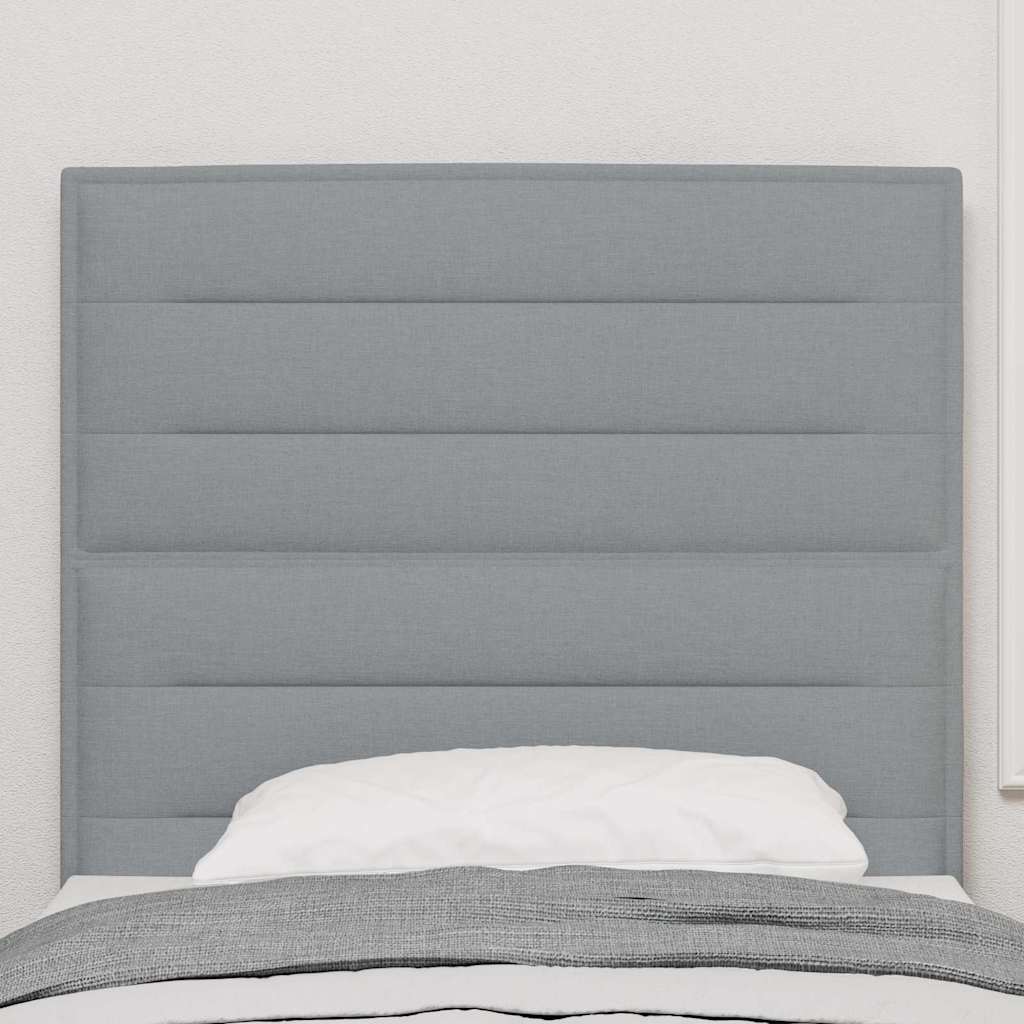 vidaXL Kopfteil Hellgrau 80 cm Stoff