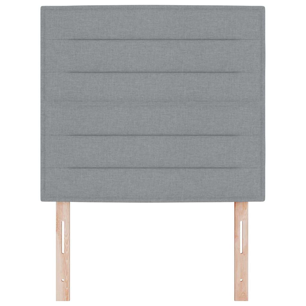 vidaXL Kopfteil Hellgrau 80 cm Stoff