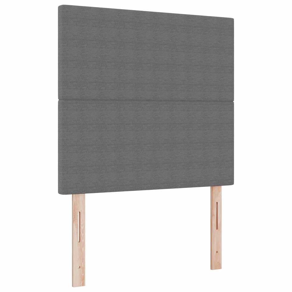 vidaXL Kopfteil Hellgrau 80 cm Cordstoff