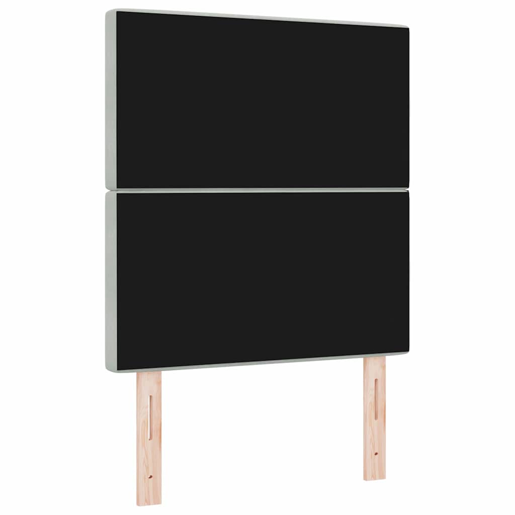 vidaXL Kopfteil Hellgrau 80 cm Samt