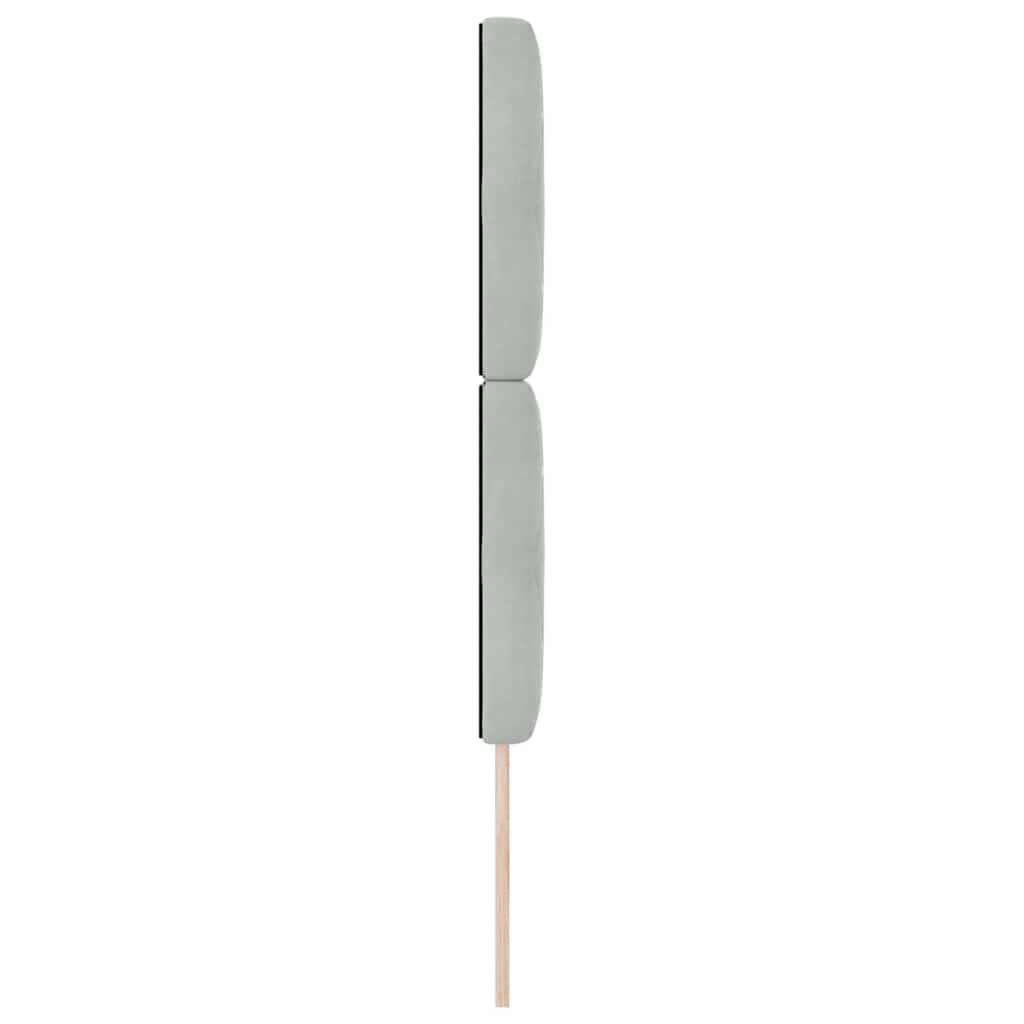 vidaXL Kopfteil Hellgrau 80 cm Samt