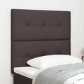 vidaXL Höhenverstellbares Kopfteil Dunkelbraun 80 cm Stoff