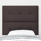vidaXL Höhenverstellbares Kopfteil Dunkelbraun 80 cm Stoff