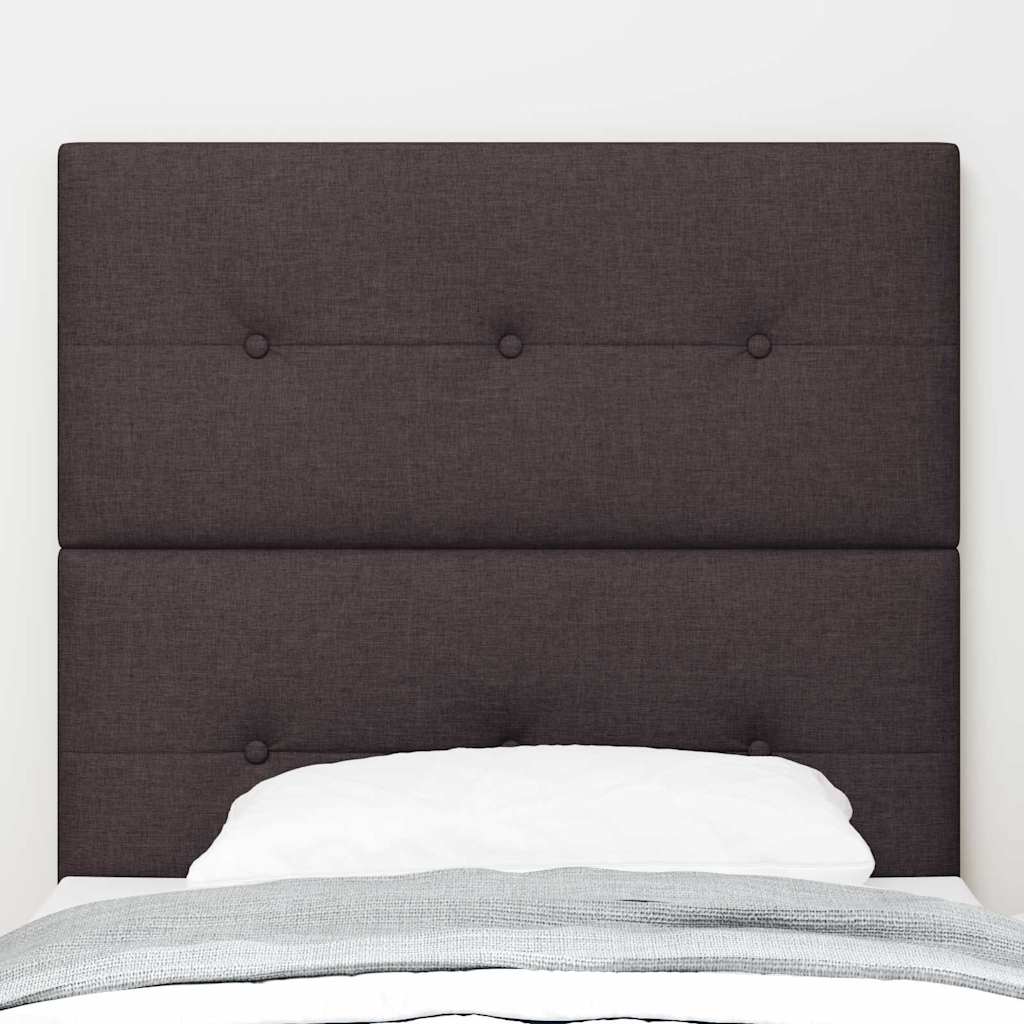 vidaXL Höhenverstellbares Kopfteil Dunkelbraun 80 cm Stoff