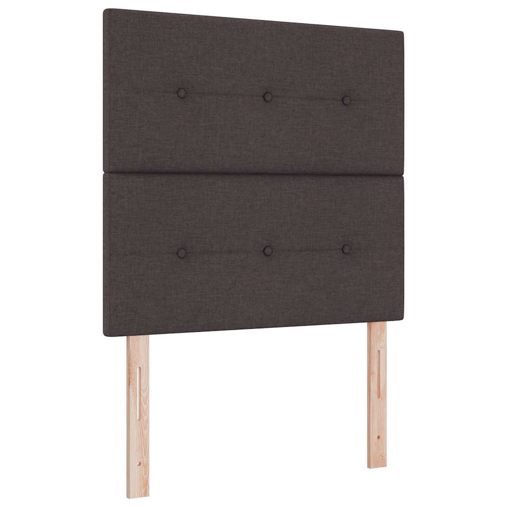 vidaXL Höhenverstellbares Kopfteil Dunkelbraun 80 cm Stoff
