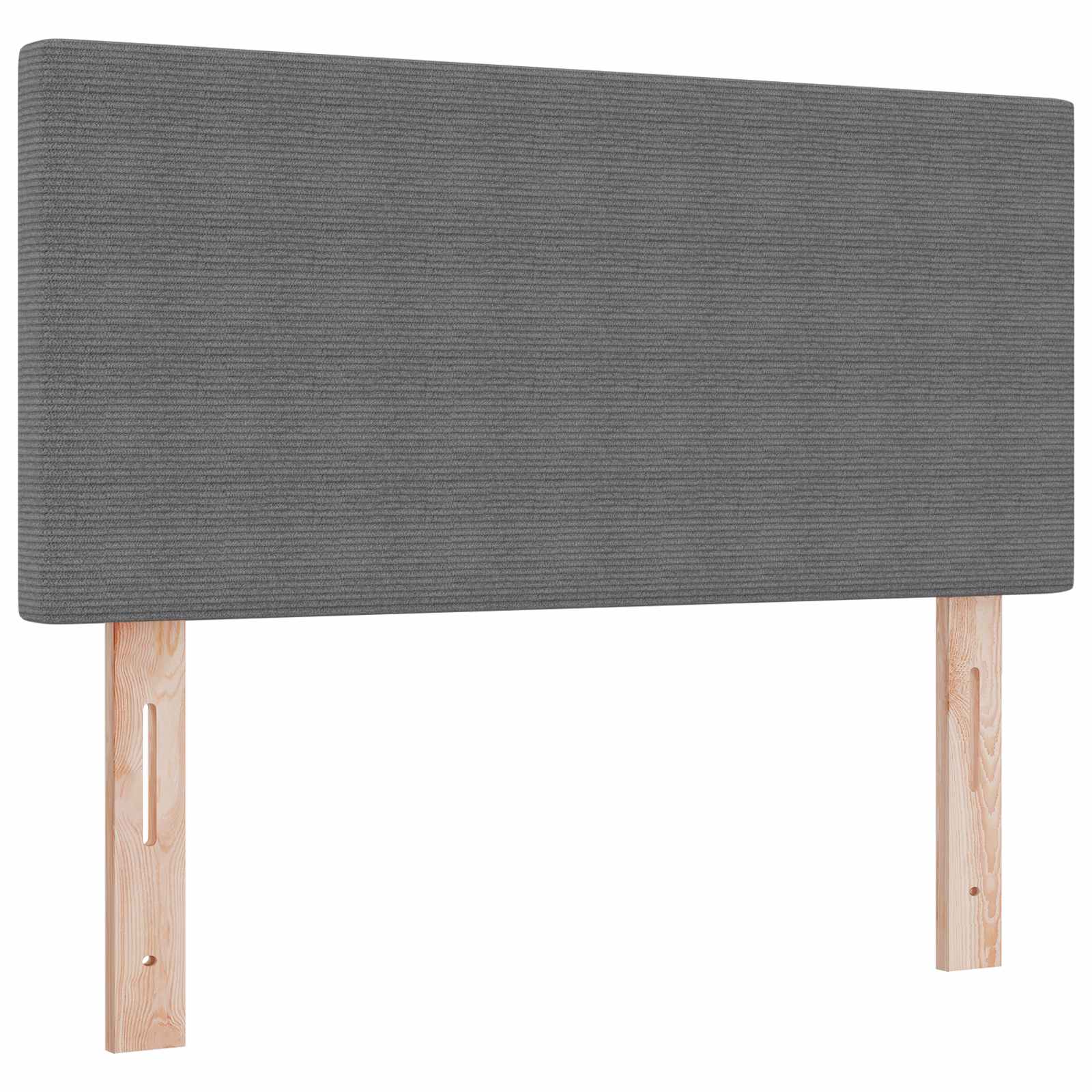 vidaXL LED Kopfteil mit LED-Lichtleisten Hellgrau 80 cm Cordstoff