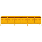 vidaXL TV-Schrank Senfgelb 202x39x43,5 cm Kaltgewalzter Stahl