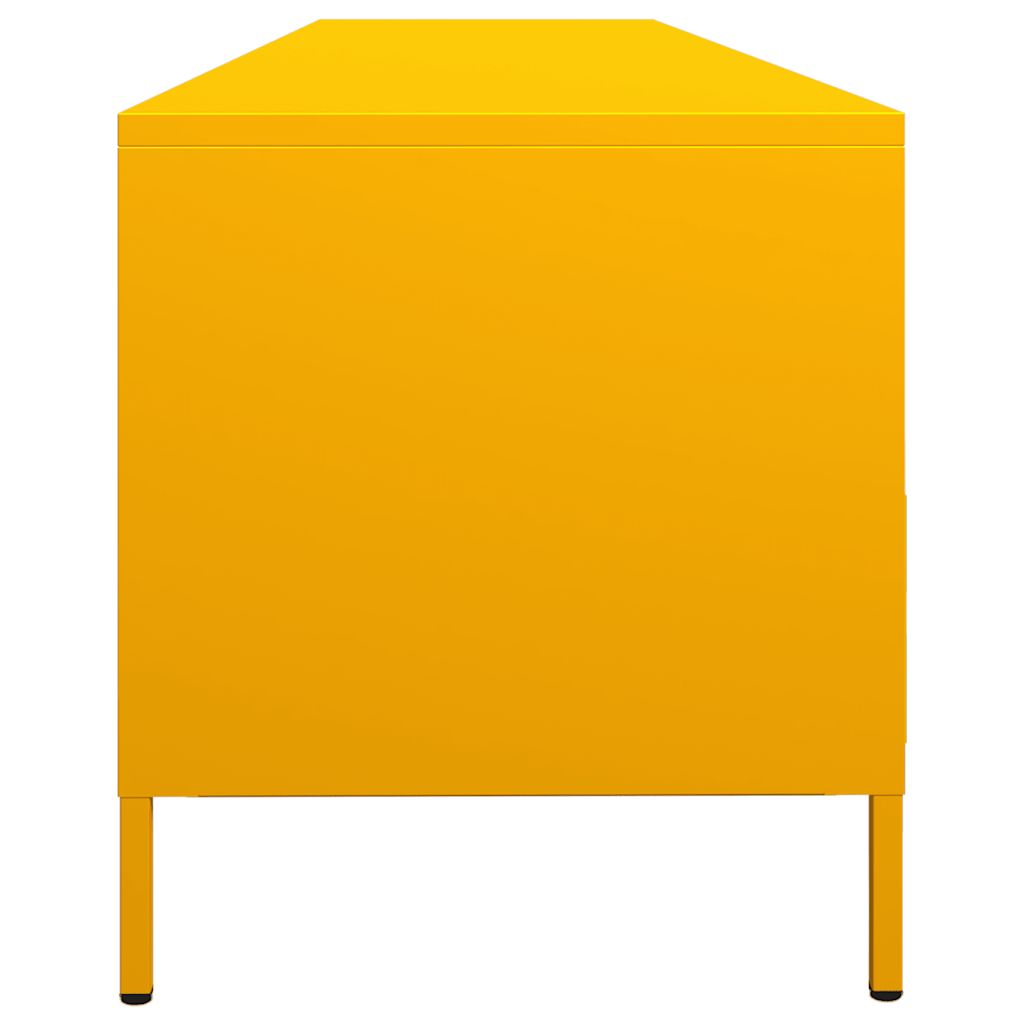 vidaXL TV-Schrank Senfgelb 202x39x43,5 cm Kaltgewalzter Stahl
