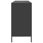 vidaXL Sideboard Schwarz 135x39x73,5 cm Kaltgewalzter Stahl
