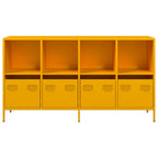 vidaXL Sideboard Senfgelb 135x39x73,5 cm Kaltgewalzter Stahl