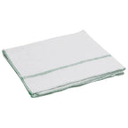 vidaXL Reinigungstücher 10 Stk. Weiß mit Grünen Gestreift 50x60 cm