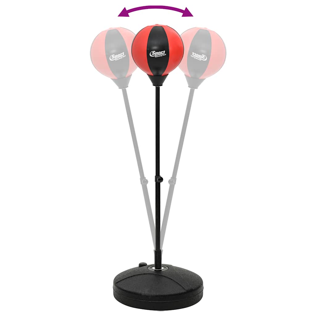 vidaXL Punchingball mit Ständer, Handschuhen & Pumpe 81-122 cm