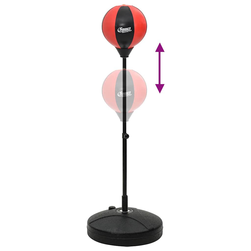vidaXL Punchingball mit Ständer, Handschuhen & Pumpe 81-122 cm