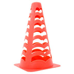 vidaXL Fußballkegel 6 Stk. Stapelbar Orange 13x13x22,5 cm