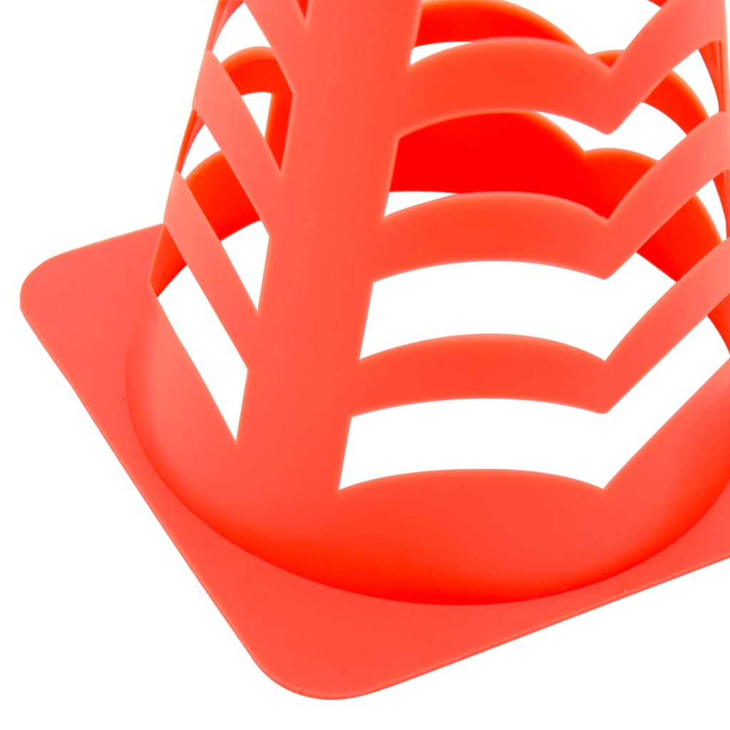 vidaXL Fußballkegel 6 Stk. Stapelbar Orange 13x13x22,5 cm