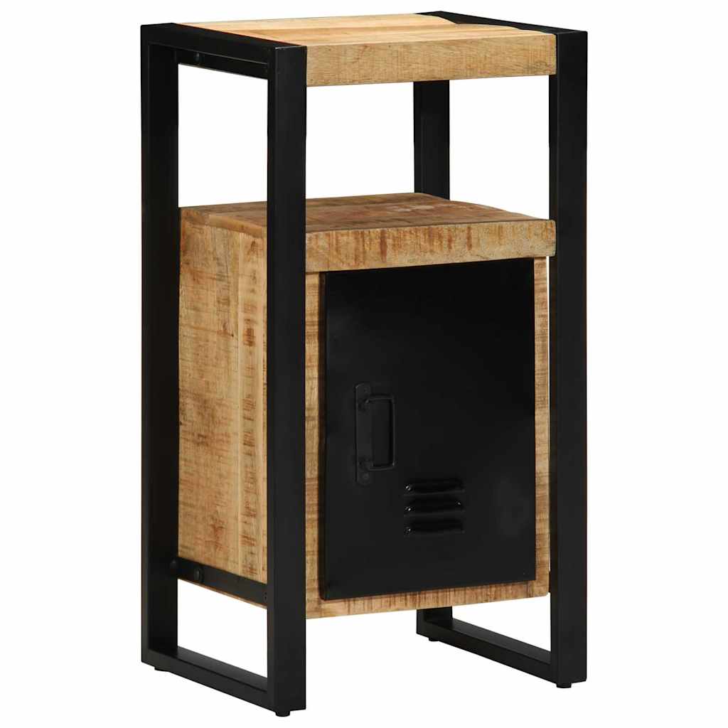 vidaXL Badezimmermöbel-Set 2 pcs Braun und Schwarz Massivholz Mango