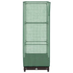 vidaXL Hochbeet mit Gewächshaus-Aufsatz Rattan-Optik 40x40x123 cm