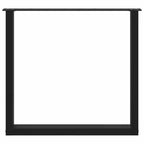 vidaXL Esstischbeine U-Form 3 Stk. Schwarz 80x(72-73) cm Stahl