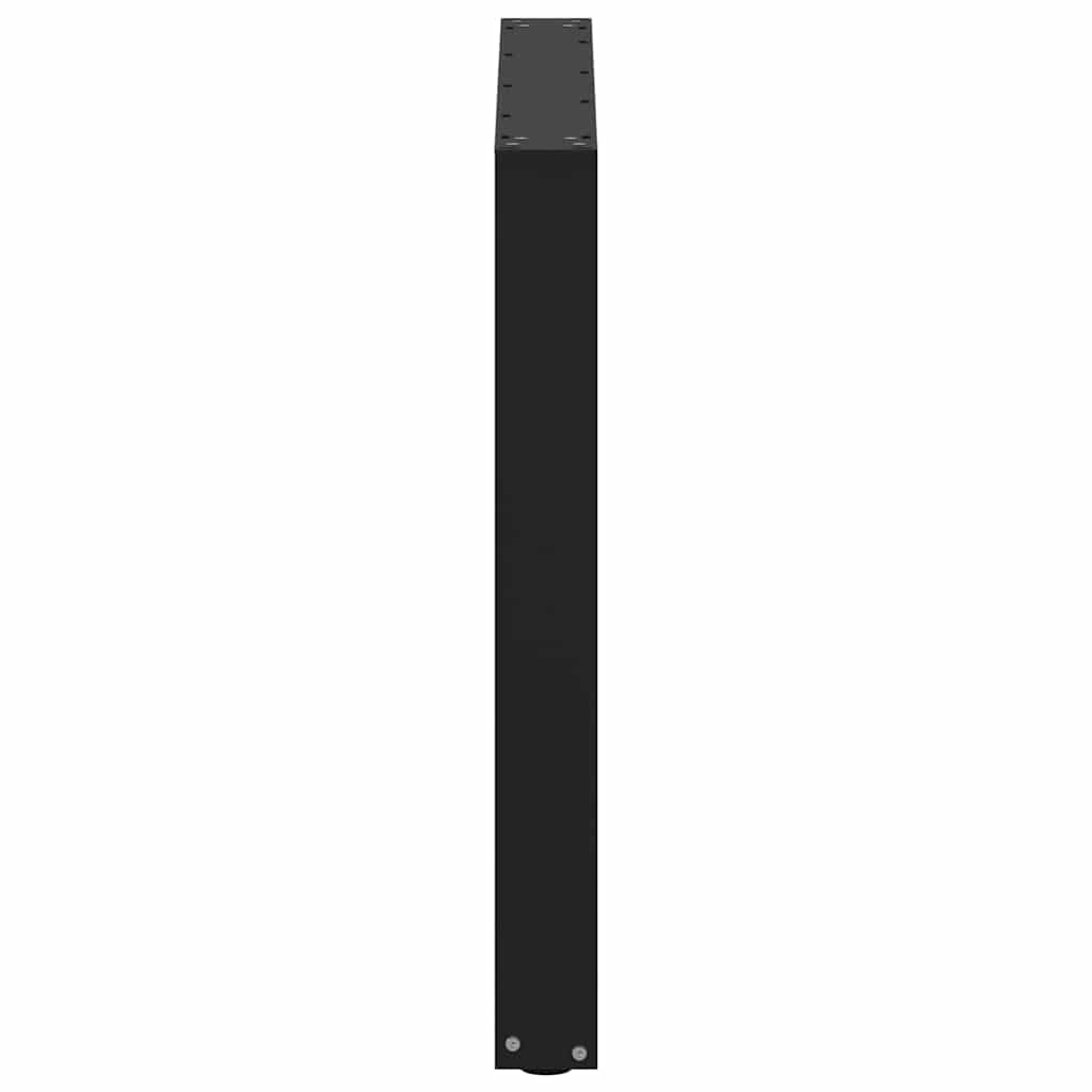 vidaXL Esstischbeine U-Form 3 Stk. Schwarz 90x(72-73) cm Stahl